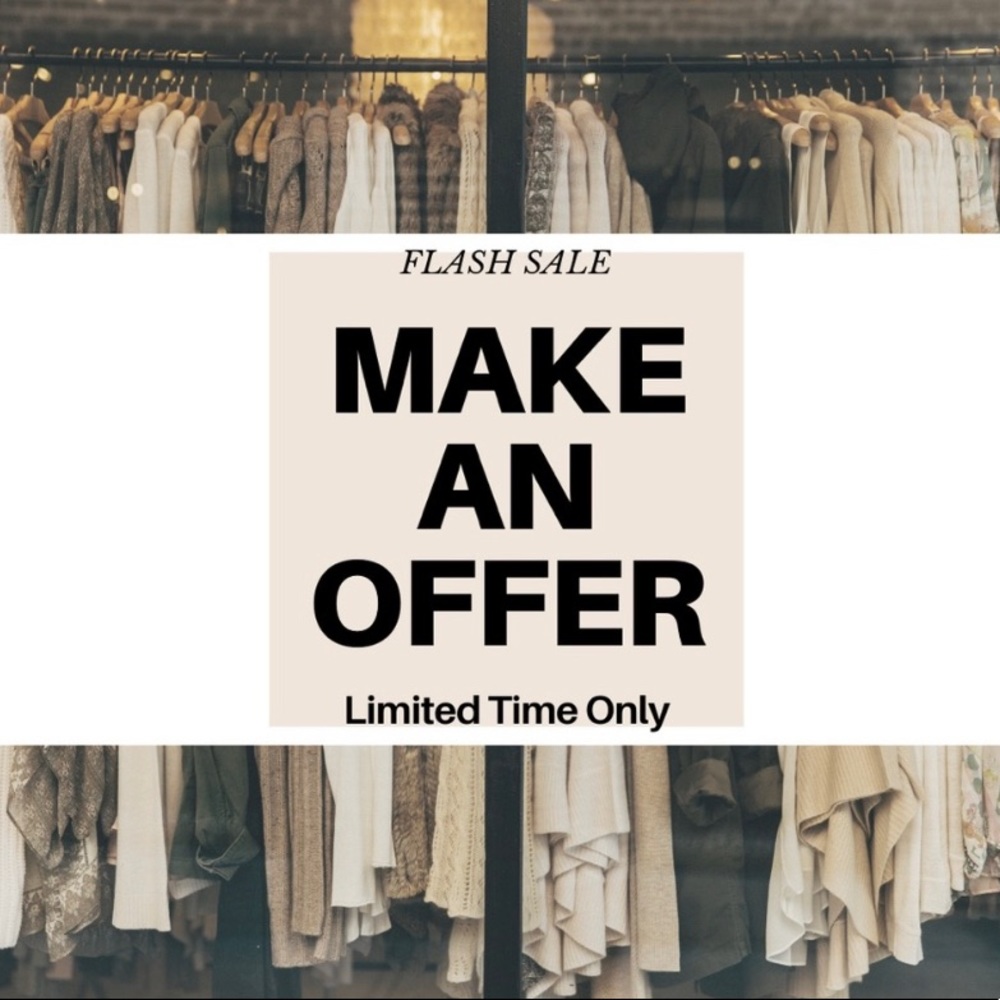 Make your best offer on any item 😊